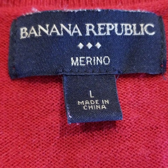 3 for $15 V neck red sweater merino wool - Picture 5 of 7